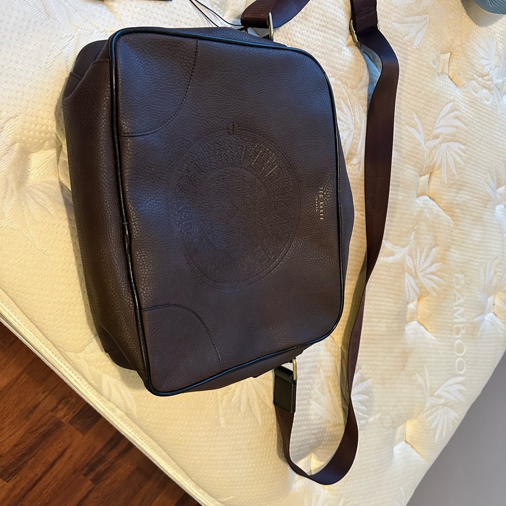 Ted Baker London Dark Brown Messenger Bag